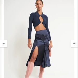 Cultgaia silk Skirt + top